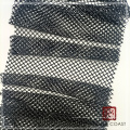 Textil de encaje de crochet de poliéster puro con diamantes de imitación